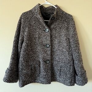 Nomadic Traders NTCO Brown Boucle Jacket Medium Fully Lined